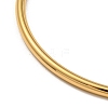 Ion Plating(IP) 304 Stainless Steel Simple Plain Bangle for Women BJEW-F461-01D-G-3