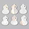 Natural Freshwater Shell Pendants SSHEL-R048-012-1