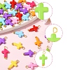 100Pcs Acrylic Pendant PALLOY-FS00039-01-2