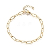 4MM 304 Stainless Steel Textured Paperclip Chain Bracelets for Man and Women SA-CBAB767-08G-4