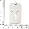 304 Stainless Steel Pendants STAS-M115-01P-Y-3
