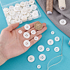 100Pcs 5 Styles 4-Hole Shell Buttons BUTT-PH0001-43-3