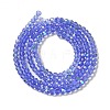 Electroplate Transparent Glass Beads Strands LS-EGLA-A035-T3mm-L14-2