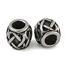 Retro 304 Stainless Steel European Beads STAS-B071-07AS-1