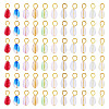 110Pcs 11 Colors Glass Pendants PALLOY-TAC0298-3