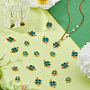 100Pcs 2 Styles Alloy Enamel Pendants ENAM-DC0002-06-5