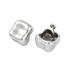 304 Stainless Steel Square Stud Earrings for Women EJEW-K281-25P-1