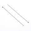 Platinum Color Brass Flat Head Pins Fit Jewelry Making Findings X-HP5.0cmCY-NF-2