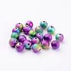 Spray Painted Acrylic Beads PB25P9284-2