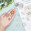 20Pcs 10 Styles 304 Stainless Steel Laser Cut Charms STAS-UN0048-70-4