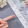 20Pcs 2 Colors Brass Clesr Cubic Zirconia Connector Charms FIND-HY0001-20-3
