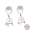 925 Sterling Silver Ice Pick Pinch Bails STER-Z001-015S-5