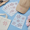 Snowflake Pattern Hotfix Rhinestones DIY-WH0430-205C-5