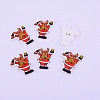 2-Hole Printed Wooden Buttons WOOD-WH0104-11-2