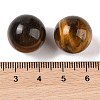 Natural Tiger Eye No Hole Sphere Beads G-K353-04D-04-3