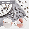   150Pcs 3 Style 304 Stainless Steel European Beads STAS-PH0005-42-4