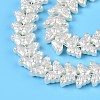 Transparent Spray Painted Glass Beads Strands GLAA-N001-43-4