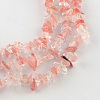 Cherry Quartz Glass Beads Strands LS-G-R192-12-1