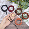 10 Yards 5 Colors Braided Leather Cord WL-CL0001-08-3