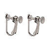 Tarnish Resistant 304 Stainless Steel Clip-on Earring Settings STAS-Q227-01-1