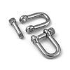 304 Stainless Steel D-Ring Anchor Shackle Clasps STAS-P182-19P-2
