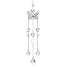 Butterfly Brass Hanging Suncatchers HJEW-JM04249-2