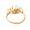 Natural Sea Shell Finger Rings RJEW-TA00168-5