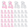 60Pcs 2 Colors Eco-friendly Plastic Clip-on Earring Findings KY-AR0001-46-1