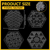 1Set Acrylic Embroidery Template AJEW-BC0007-79B-2