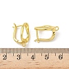 Brass Oval Hoop Earring Findings KK-G536-05G-3