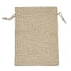 Christmas Printed Burlap Packing Pouches Drawstring Bags LS-ABAG-Q053-02B-07-2