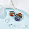 2Pcs 2 Style Chakra Worry Stone for Anxiety Therapy G-CP0001-03-6