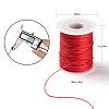 2 Roll Red & Green Waxed Cotton Thread Cords YC-LS0001-01-3