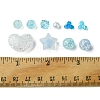 10 Styles Transparent Crackle Acrylic Beads MACR-FS0001-81-5