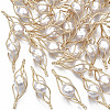 ABS Plastic Imitation Pearl Links Connectors KK-N235-001-1