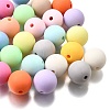 Frosted Opaque Acrylic Beads OACR-S071-03C-1