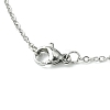 Non-Tarnish 304 Stainless Steel Pendant Necklace for Women NJEW-JN04387-01-5