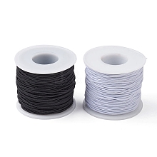 2 Rolls 2 Colors Round Polyester Elastic Cord EC-YWC001-04