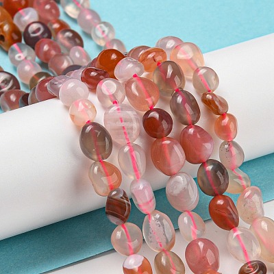 Natural Red Agate Beads Strands G-P497-01A-12-1