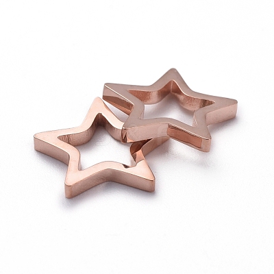 PVD Vacuum Plating 304 Stainless Steel Linking Rings for Jewelry Making X-STAS-G215-25-RG03-1