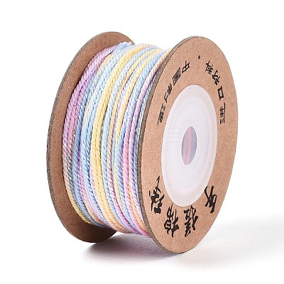 30M Segment Dyed Macrame Cotton Cord OCOR-T018-01L-1
