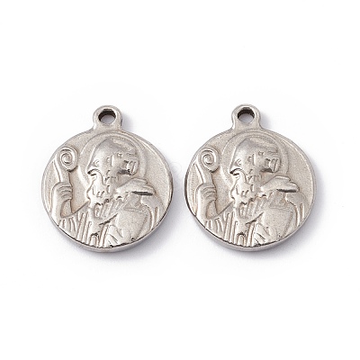 Non-Tarnish 201 Stainless Steel Pendants STAS-C057-23P-1