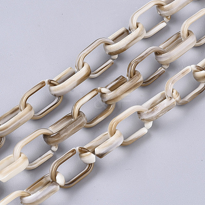 Handmade Acrylic Cable Chains SACR-N006-009F-1