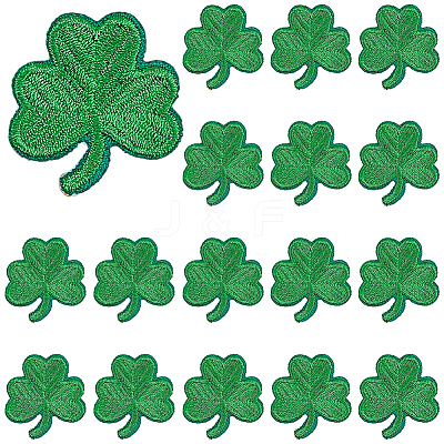 40Pcs Saint Patrick's Day Computerized Embroidery Cloth Self Adhesive Patches PATC-CY0001-51A-1