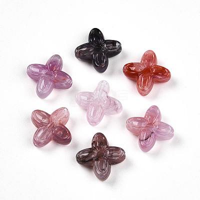 Transparent Acrylic Beads TACR-T028-35E-1