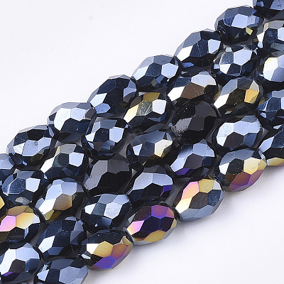 Electroplate Glass Beads Strands LS-EGLA-T013-05A-1