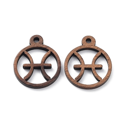 Walnut Wood Laser Cut Pendants WOOD-Q051-07I-1