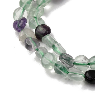 Natural Colorful Fluorite Beads Strands G-I389-A21-1