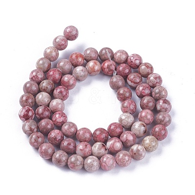 Natural Maifanite/Maifan Stone Beads Strands G-L500-03C-6mm-1