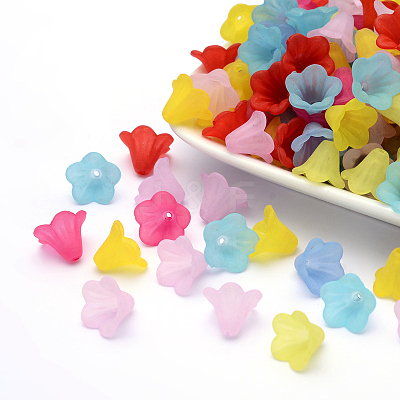 Frosted Acrylic Beads PL692-1